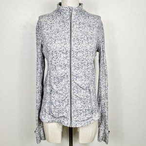 Lululemon Full-Zip Floral Stretch Knit Jacket